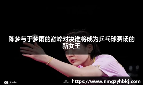 陈梦与于梦雨的巅峰对决谁将成为乒乓球赛场的新女王